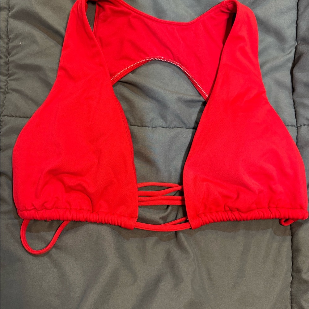 Polo by Ralph Lauren Red Bikini Top Swimwear